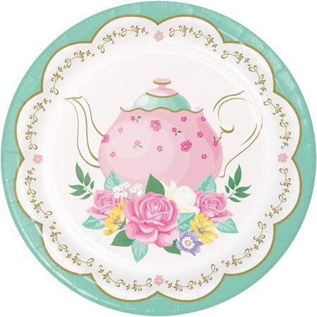 Omg Floral Tea Party Dessert Plates, 8PK OM1573997